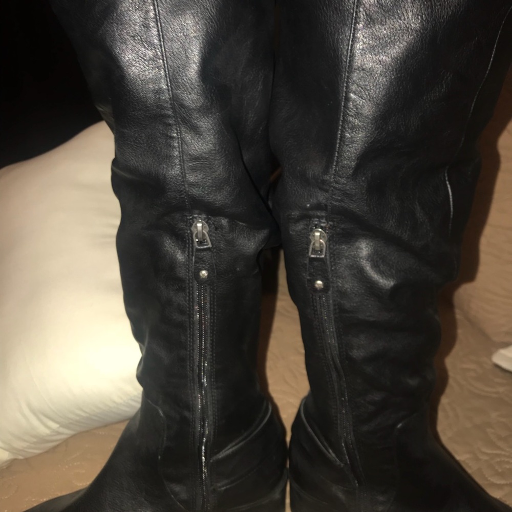 Black over the knee boots - Picture 3 of 5